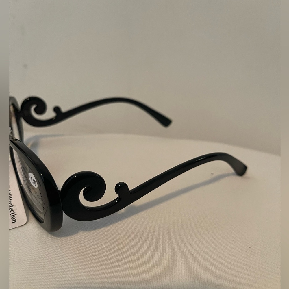 Imitation Prada Black Baroque +2.00 Reading Glasses - Picture 2 of 6